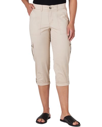 Lee Jeans Flex-to-Go Mid-Rise Relaxed Fit Cargo Capri Pant - Neutro