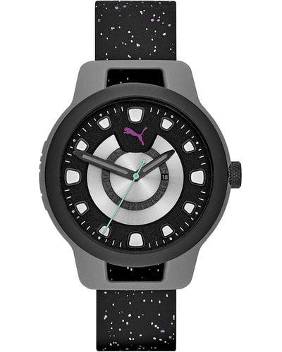 PUMA Horloge Gemaakt Van Zwart Siliconen - Limited Edition