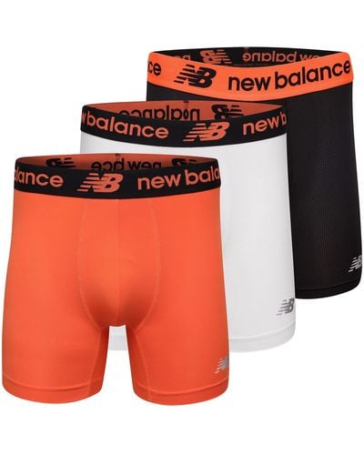 New Balance Mesh 5" No Fly Boxer Brief - Oranje
