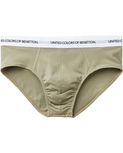 Benetton 3op82s18n Briefs Underwear - White