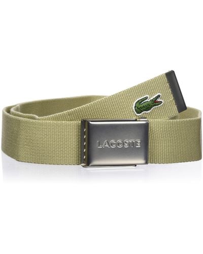 Lacoste Rc2012 Pelle Goods Belt - Verde