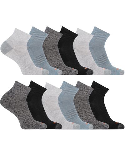 Merrell 's And Cushioned Midweight Ankle Socks-4 - Gray