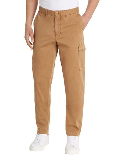 Tommy Hilfiger Chelsea Cargo Satin Gmd Geweven Broek Voor - Naturel