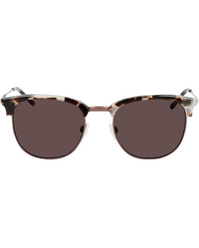 DKNY Dk710s Square Sunglasses - Brown
