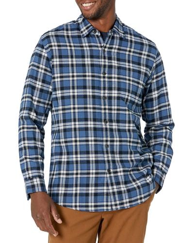 Amazon Essentials Long-sleeve Flannel Shirt - Blue