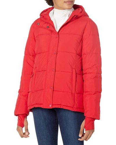 Amazon Essentials Heavyweight Long-sleeve Hooded Puffer Coat-discontinued Colors - Red