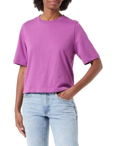 Benetton 3bl0e17g5 T-shirt - Purple