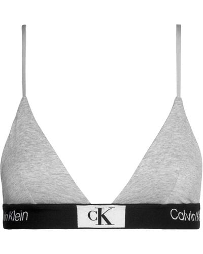 Calvin Klein Unlined Triangle 000qf7217e - Grigio