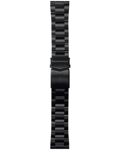 Nixon C3246-001-00 Bracelet In Black Stainless Steel With Double Folding Clasp