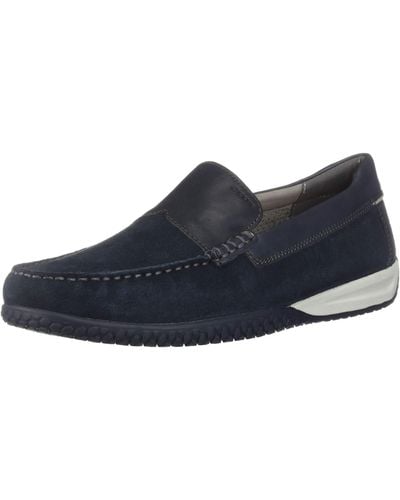 Geox Delrick Navy Moccasin - Blue