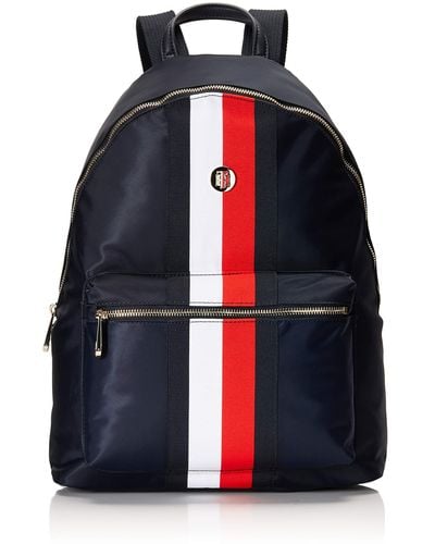 Tommy Hilfiger S Poppy Corporate Backpack Navy One Size - Red