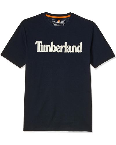 Timberland TFO T-shirt pour homme avec logo linéaire - Bleu