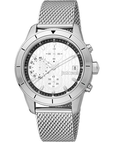 Just Cavalli Spring-summer 2022 Crono Maglia Quartz Watch - Gray