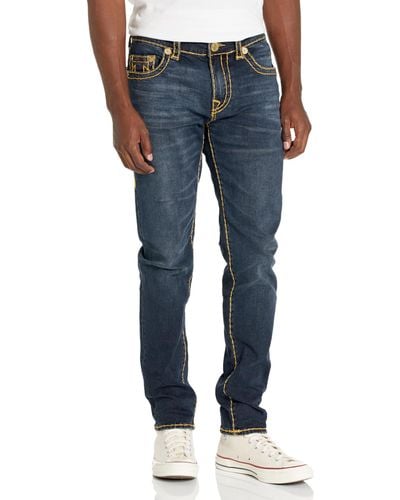 True Religion Brand Jeans Rocco Skinny Super T Jean - Blau