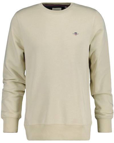 GANT Reg Shield C-neck Sweat Sweatshirt - Natural