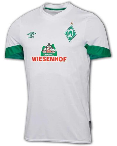 Umbro SV Werder Bremen Trikot Away 2021/2022 weiß/grün - Mehrfarbig