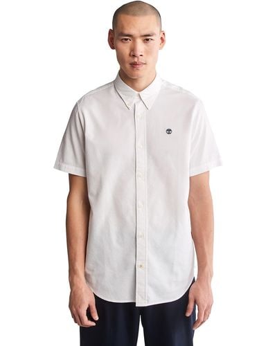 Timberland Regular Cotton Shirt - White