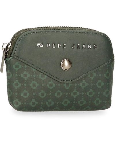 Pepe Jeans Bethany Green Purse 12 X 8 X 2 Cm Faux Leather