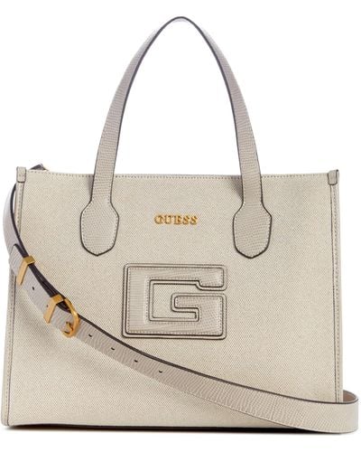 Guess G Status 2 Compartment Tote - Natural