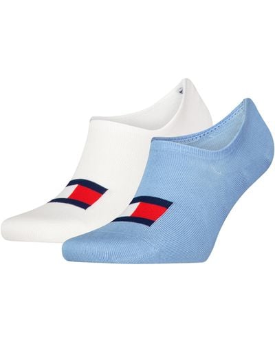 Tommy Hilfiger Flag Footie Socks - Blue