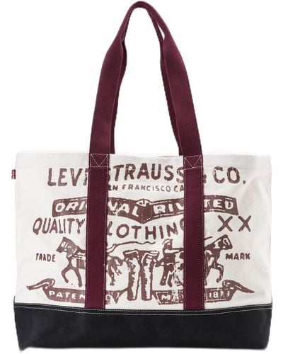 Levi's Two Horse Tote-all Xl - Purple