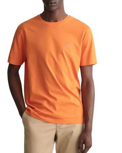 GANT Reg Shield Ss T-shirt - Orange