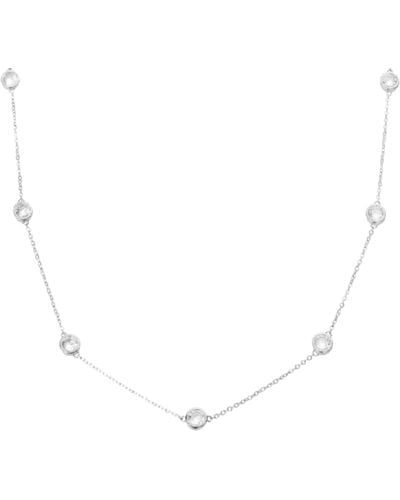 Liu Jo LIU-JO Collana in Acciaio Colore Silver con 5 cristalli Colore Bianco. LJ2130 Marca - Blu