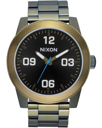 Nixon Corporal Ss A346. 100m Water Resistant Xl 's Watch - Black