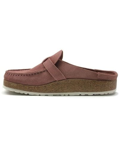 Birkenstock Buckley Suede Leather Pink Clay Sandals 5 Uk - Brown