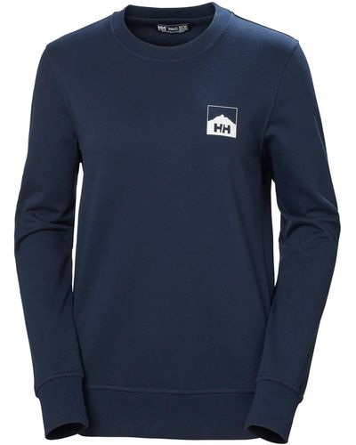 Helly Hansen Nord Graphic Sweatshirt Pullover Sweater - Blau