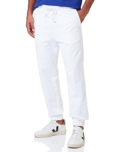 HUGO Dchard Jersey Trousers - Weiß