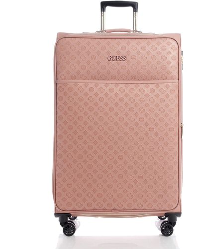 Guess Fashion Travel Janelle 24" Softside Check-in Spinner - Pink
