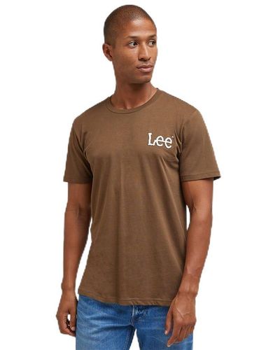Lee Jeans Essential SS Tee T-Shirt - Braun