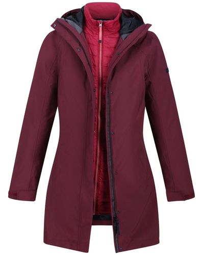 Regatta Womens Ninette Waterproof Jacket Full Zip Up Hooded Coat