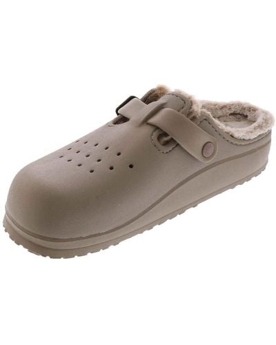 Skechers Foamies Cali Breeze 2.0 Lined Cosy Chic Clog Slip On 9 B(m) Us Taupe - Brown