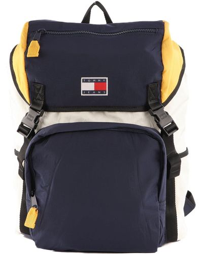 Tommy Hilfiger TJM Travel Flap Backpack Color Block - Blau