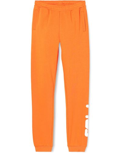 Fila SONGE Classic Logo Sweat Pantaloni Eleganti da Uomo - Arancione