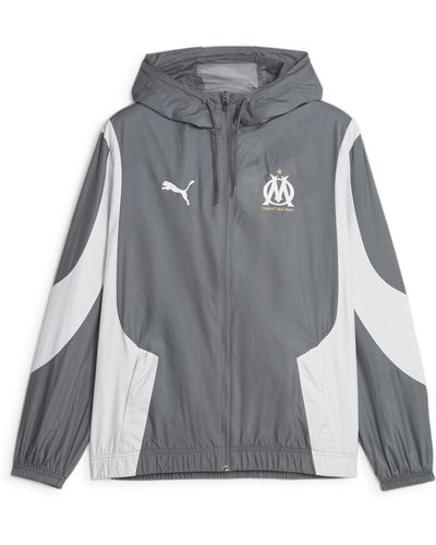 PUMA Veste D'avant-match 23/24 Olympique De Marseille - Gris