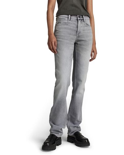 G-Star RAW Noxer High Waist Straight Jeans - Grijs