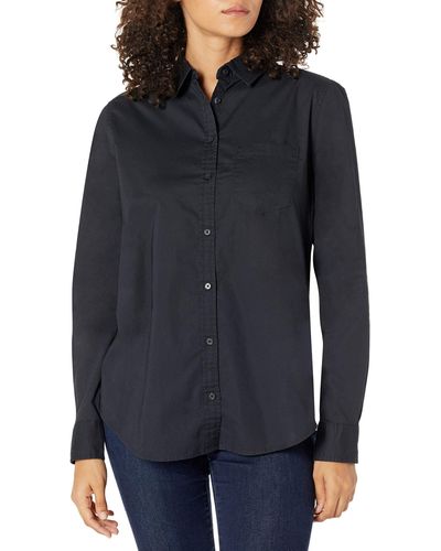 Amazon Essentials Classic-fit Long-sleeve Button-down Poplin Shirt - Blue