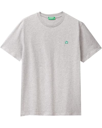 Benetton T-shirt 3mi5j1af7 - Grey