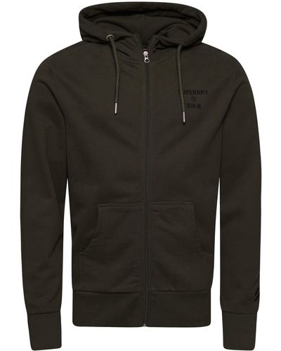 Superdry Code Core Zip Hood Sweat-Shirt À Capuche Sport - Noir