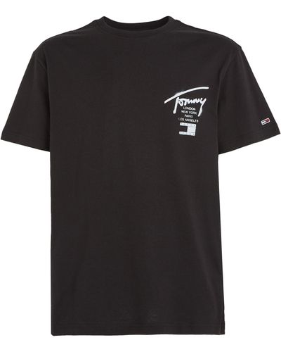 Tommy Hilfiger Classic Spray Signature T-shirt - Black