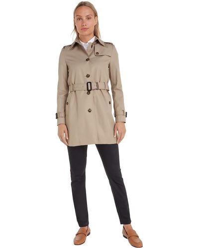 Tommy Hilfiger Mujer Chaqueta Heritage Single Breasted Trench Chaqueta de Entretiempo - Multicolor