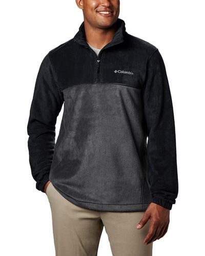 Columbia Steens Mountain Half Zip Fleece Pullover Sweater - Black