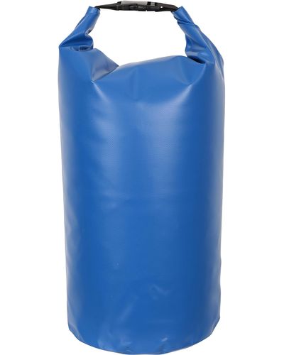 Mountain Warehouse Pvc Dry Bag - 20l - Compact, Lightweight Roll-top Closure Bag With Welded Seams - Best For Walking, Outdoors, - Blue