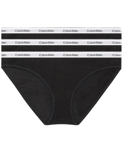 Calvin Klein 3 Pack Bikini - Nero