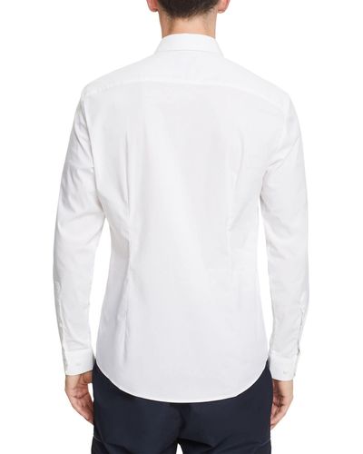 Esprit Hemd mit schmaler Passform - Weiß