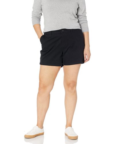 Amazon Essentials Chino-Shorts mit 12,7 cm Innenbeinlänge - Schwarz