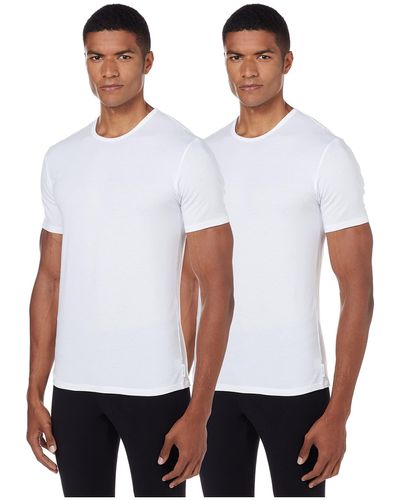 Calvin Klein T-shirt iche Corte Uomo Crew Neck Scollo Rotondo - Bianco